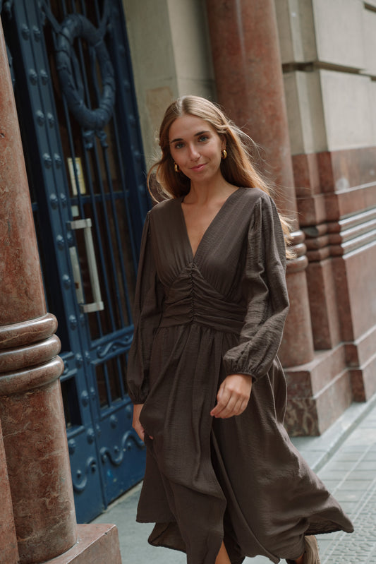 Vestido THURY choco