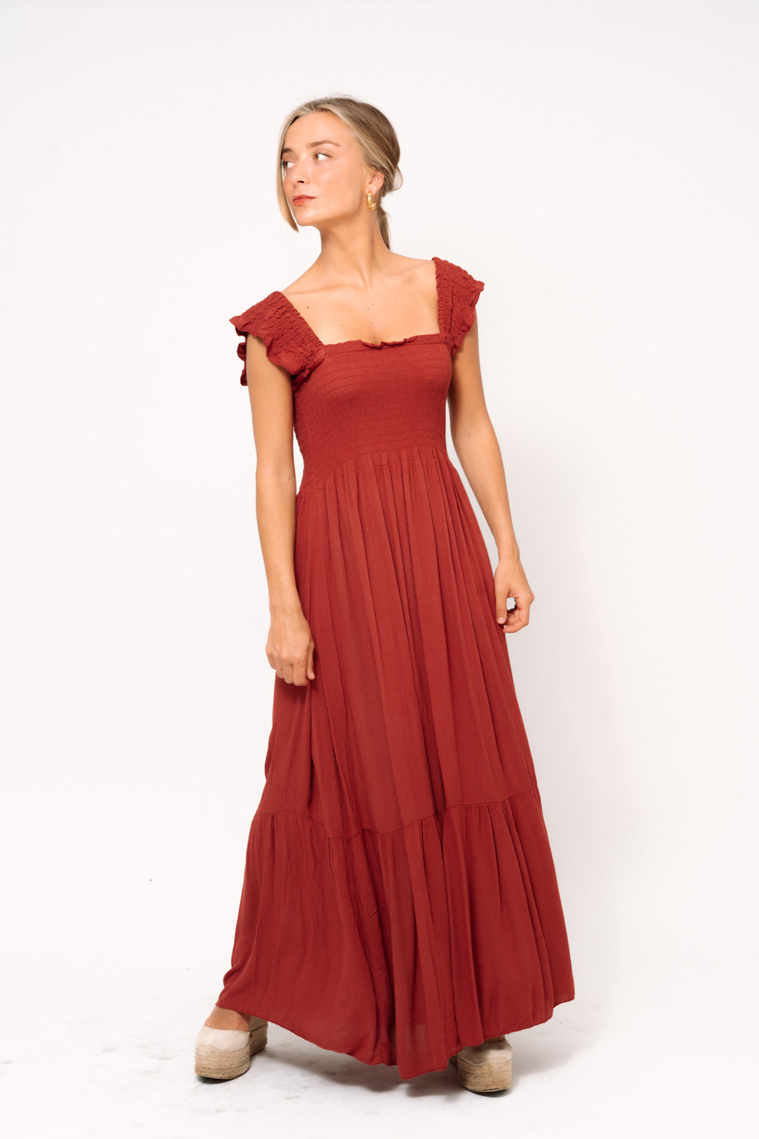 Vestido BAMBUR terracota
