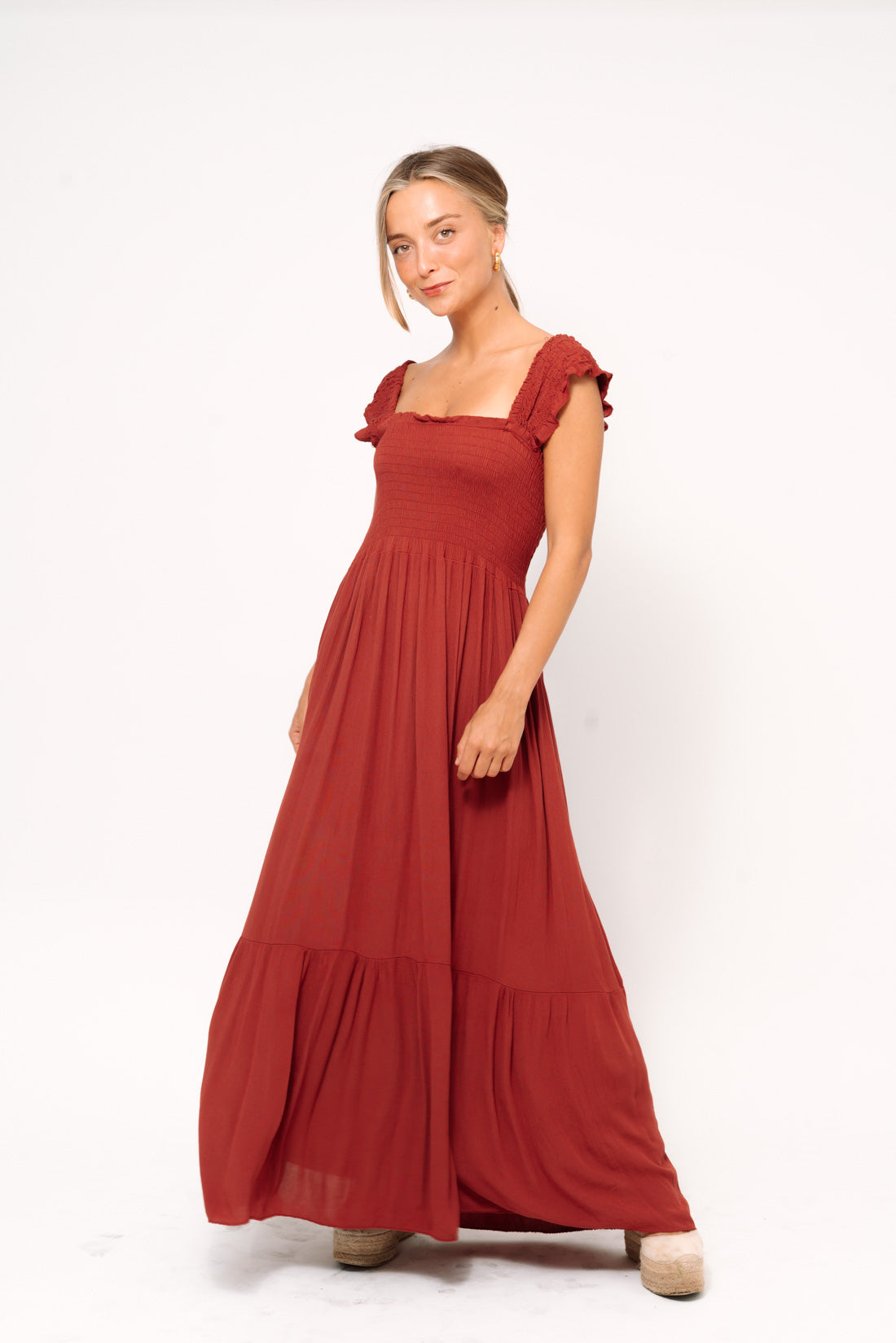 Vestido BAMBUR terracota