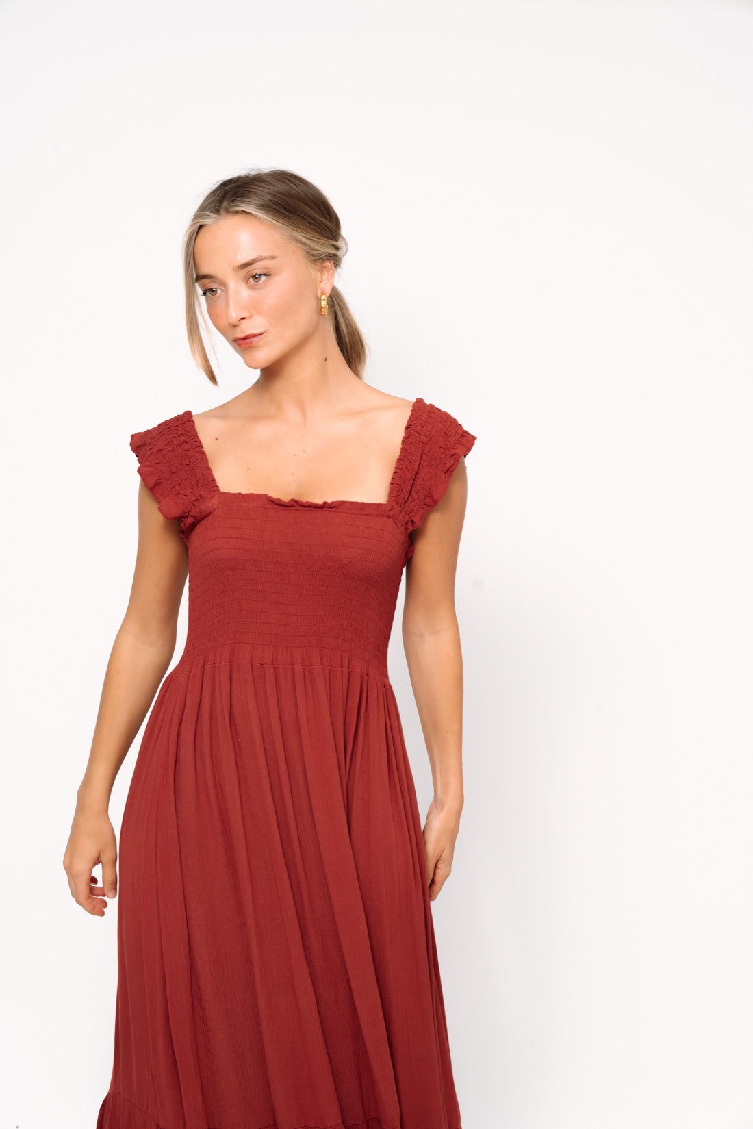 Vestido BAMBUR terracota