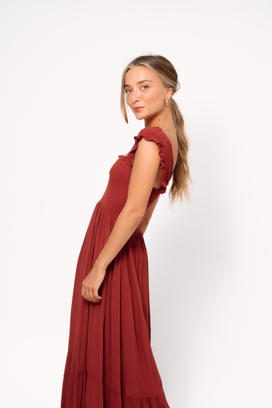 Vestido BAMBUR terracota