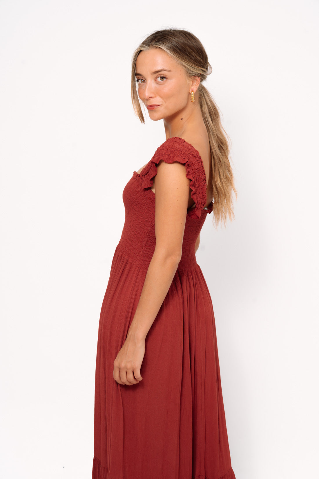 Vestido BAMBUR terracota