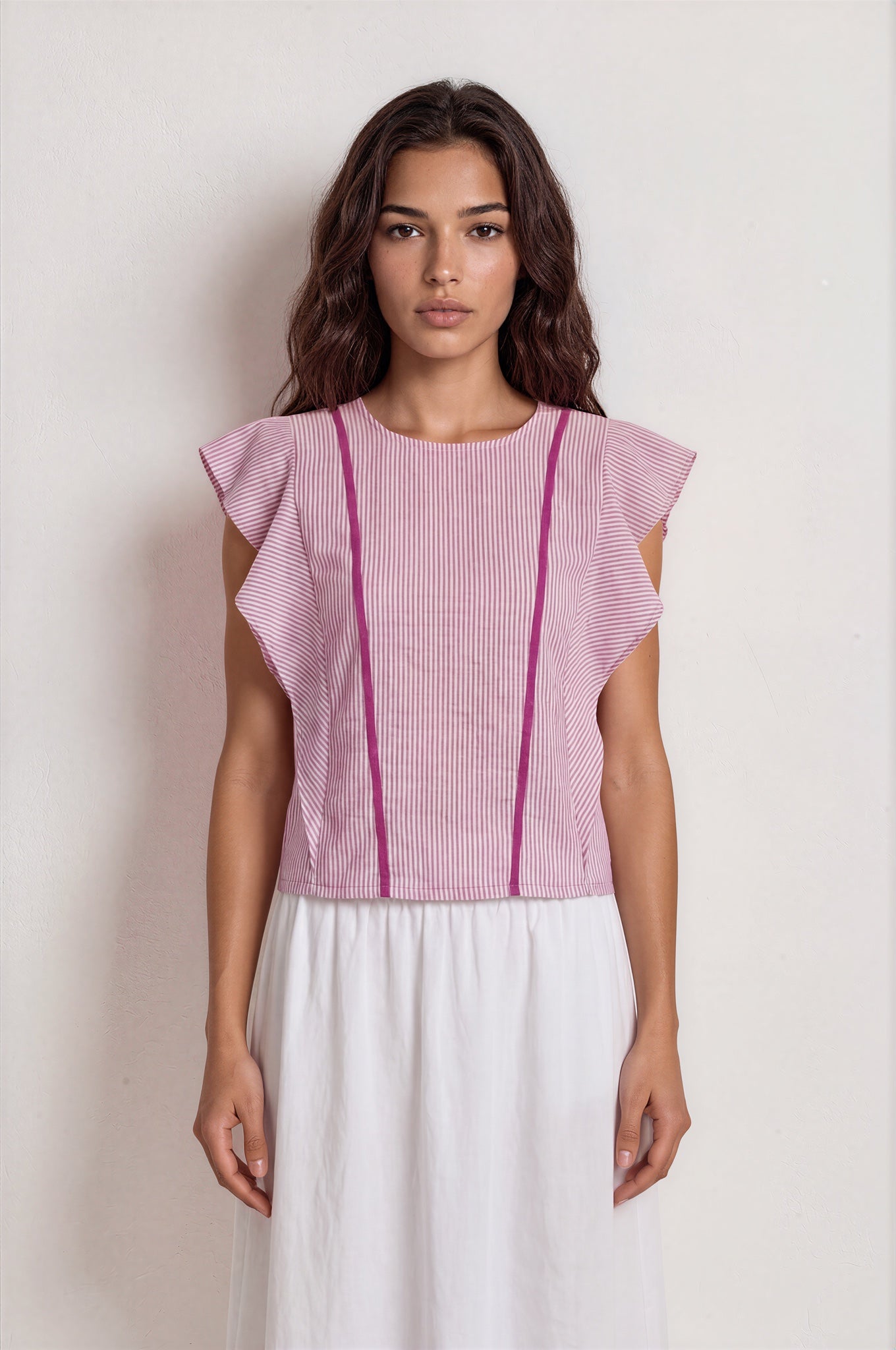 Blusa RIMINI rayas rosas