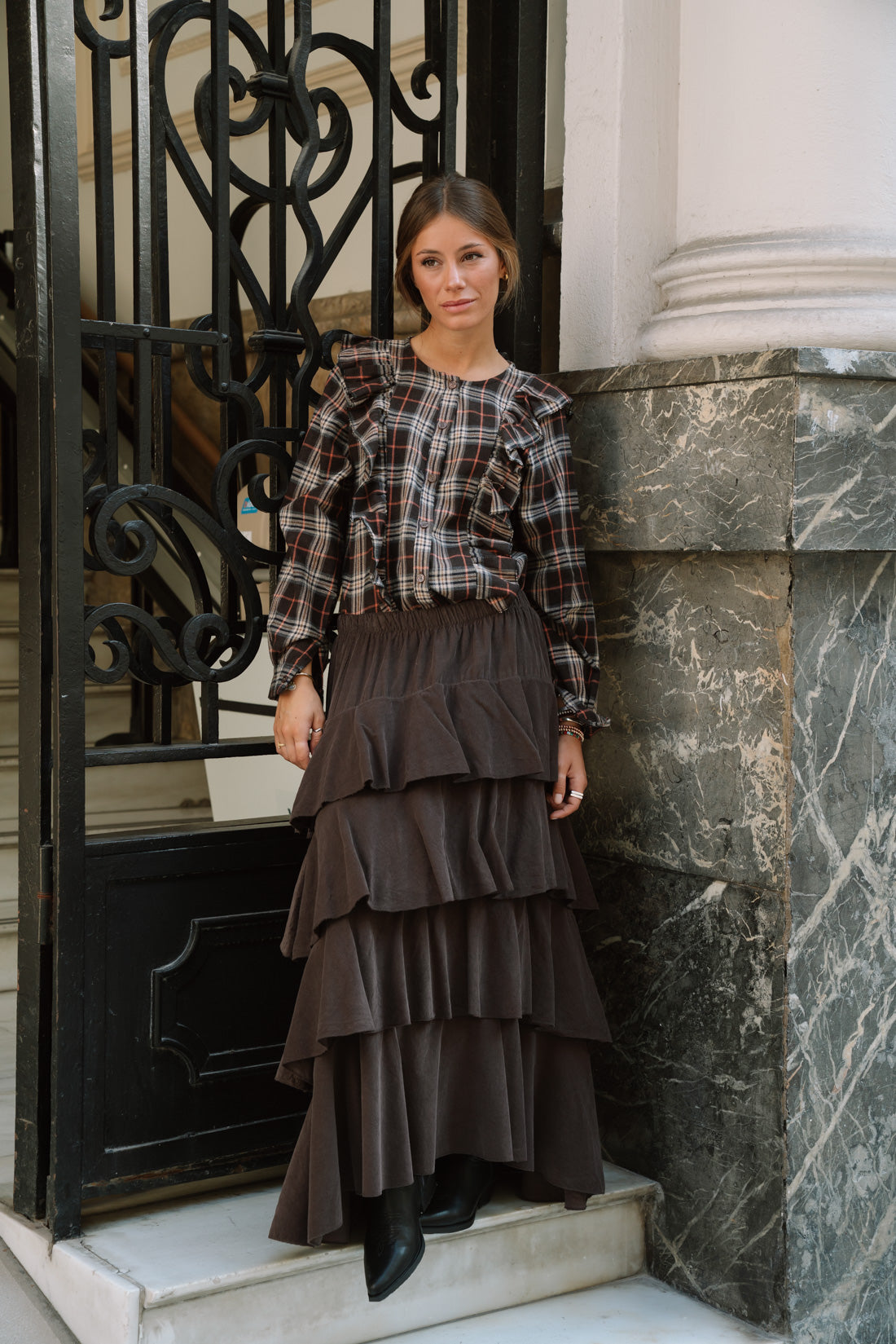 Blusa ESCOCIA choco