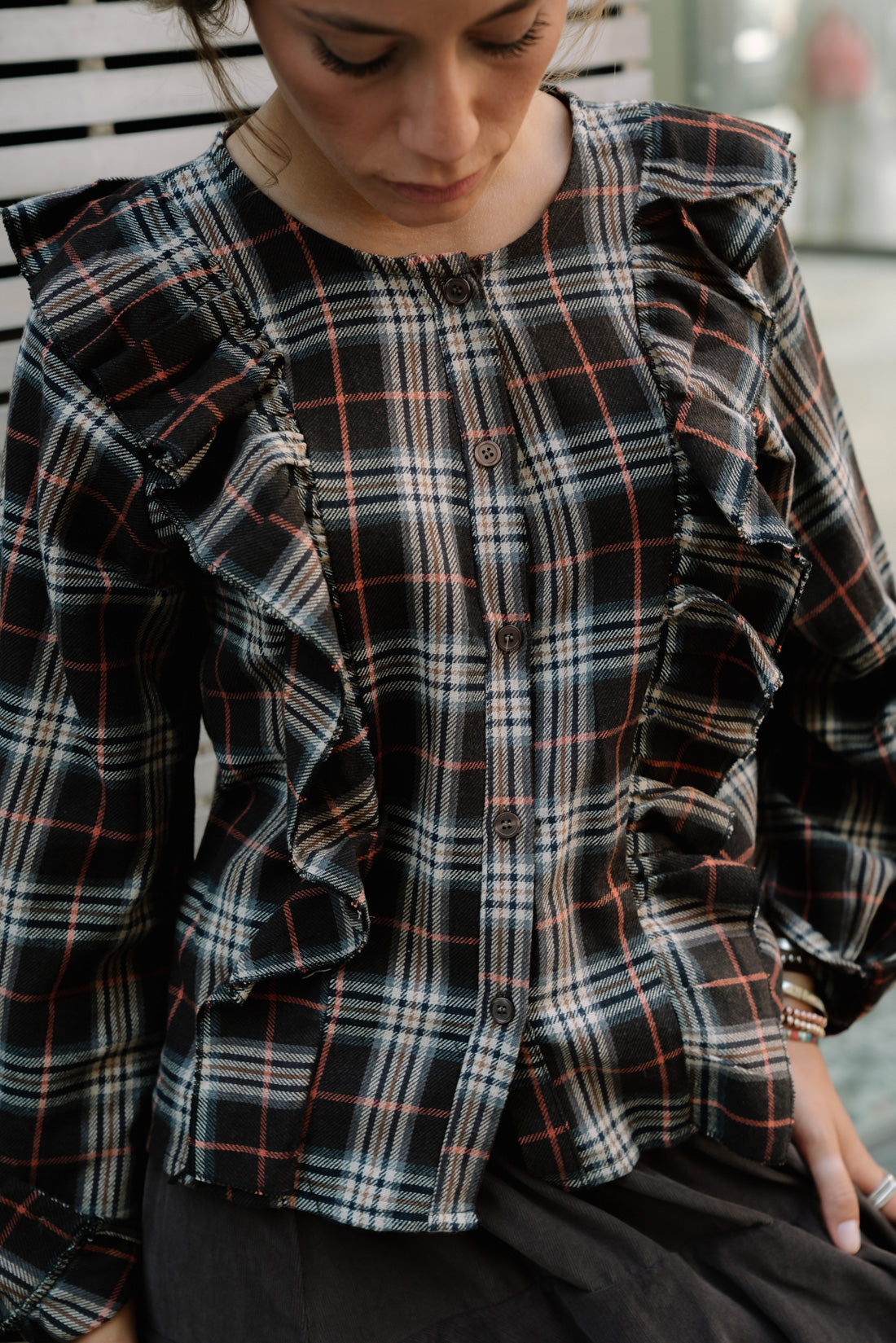 Blusa ESCOCIA choco