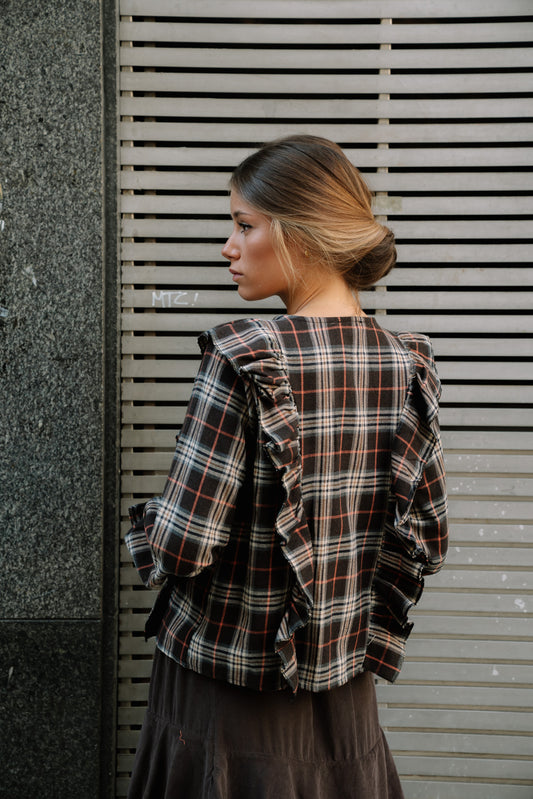 Blusa ESCOCIA choco