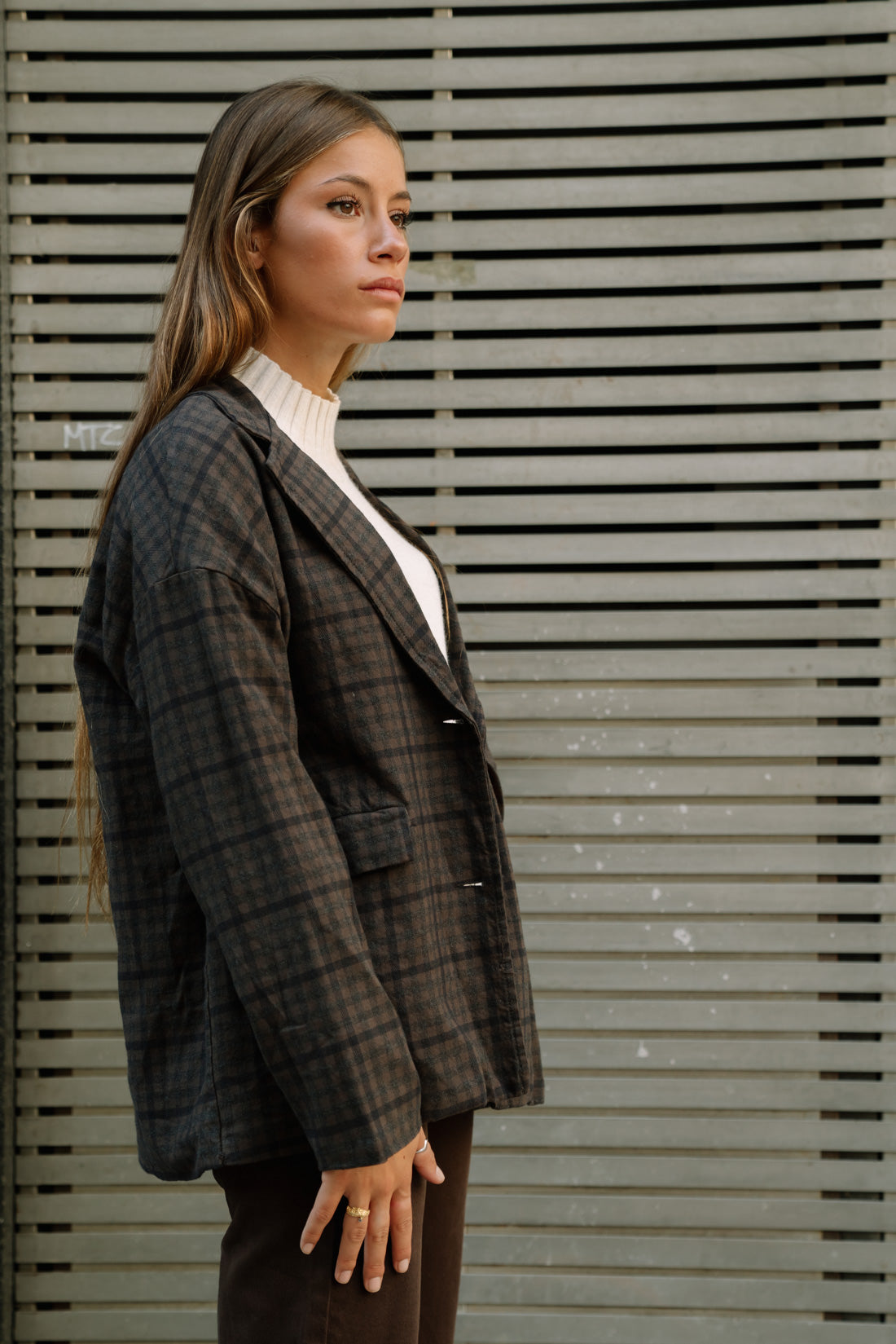Chaqueta VICHY choco