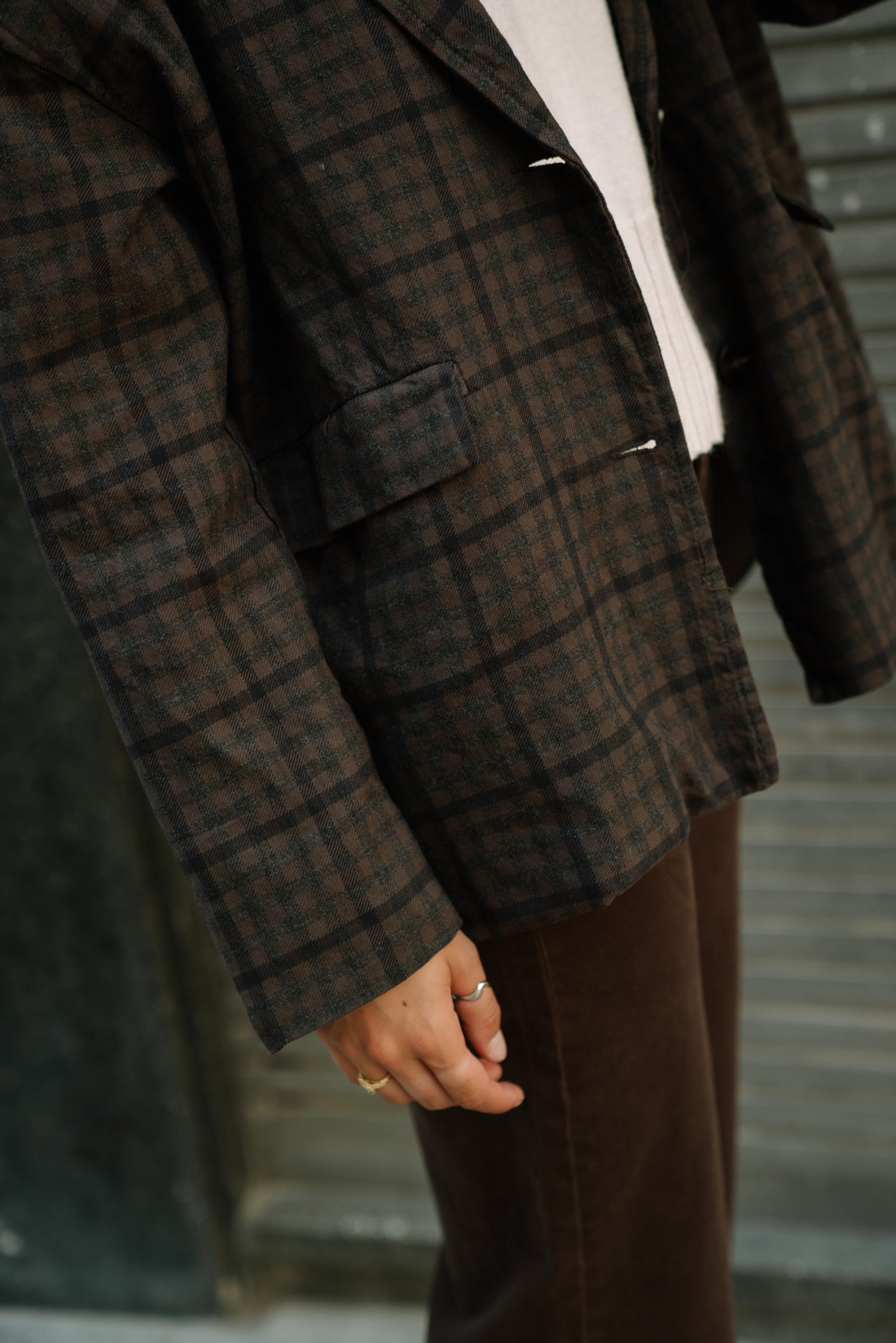 Chaqueta VICHY choco