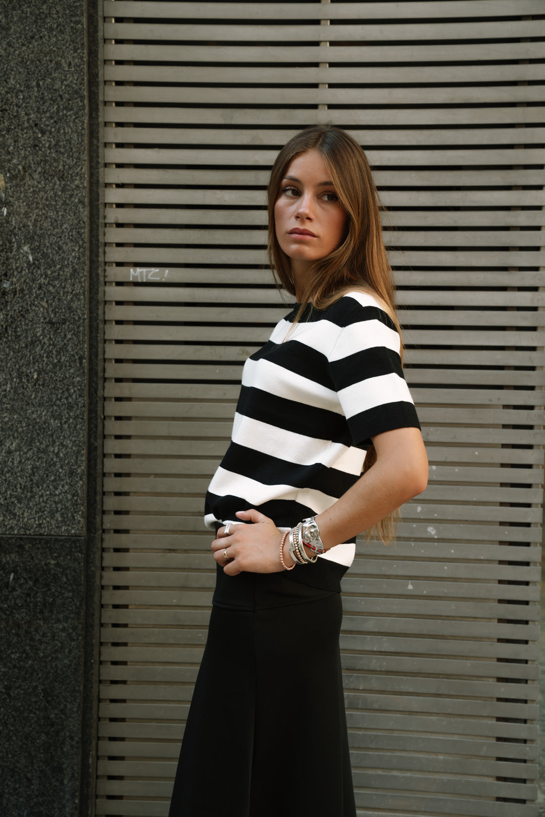 Jersey HORIZON rayas negro