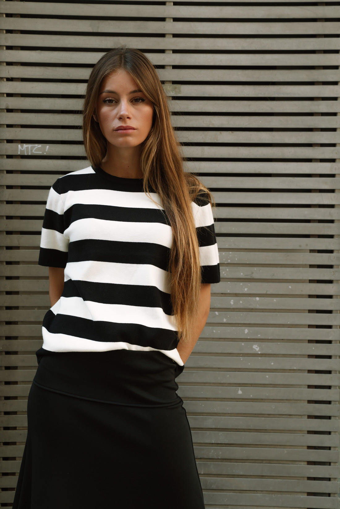 Jersey HORIZON rayas negro