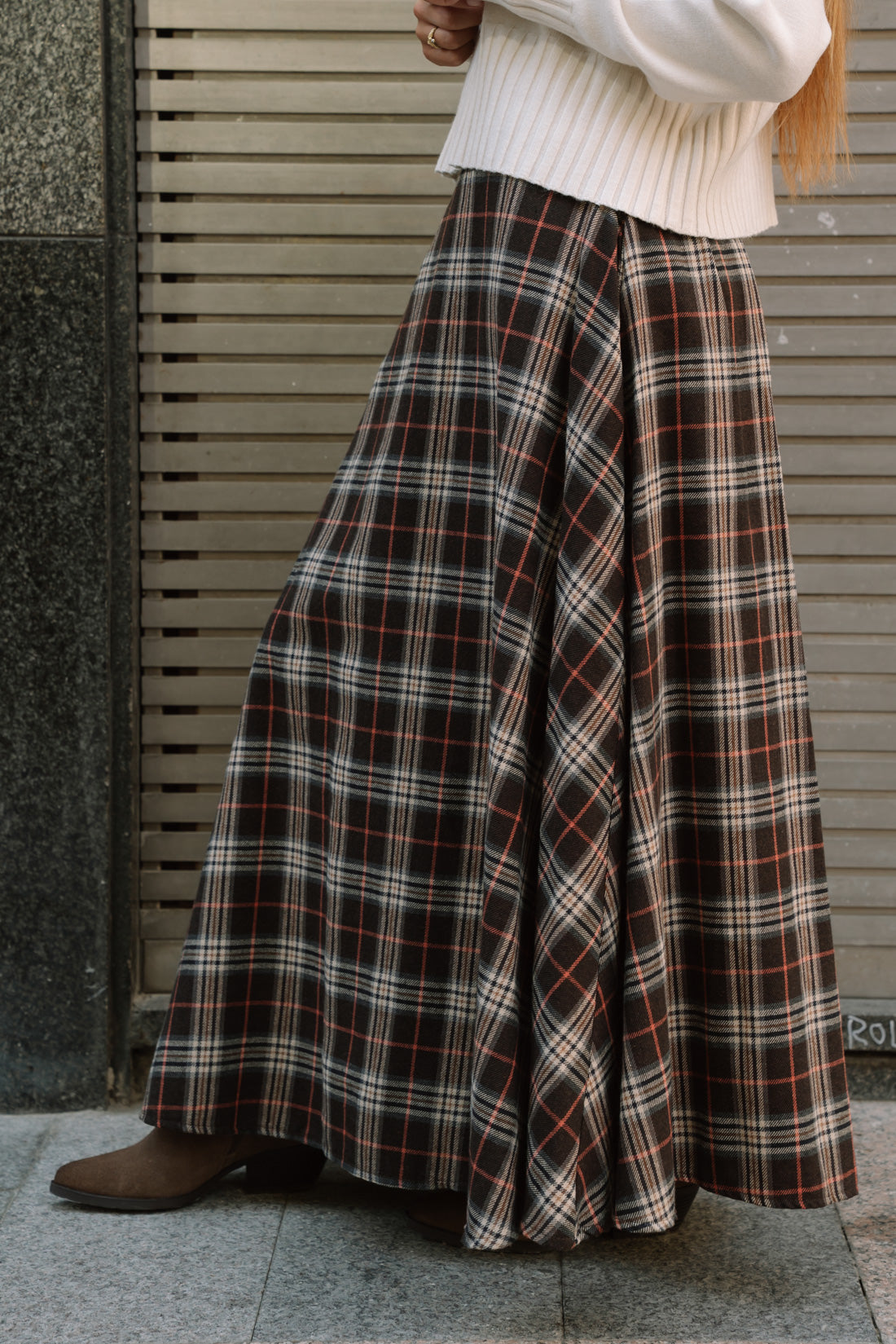 Falda ESCOCIA choco