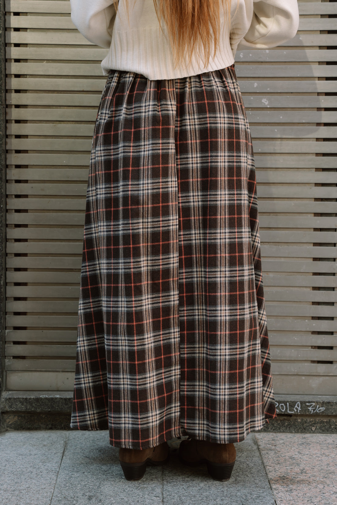 Falda ESCOCIA choco