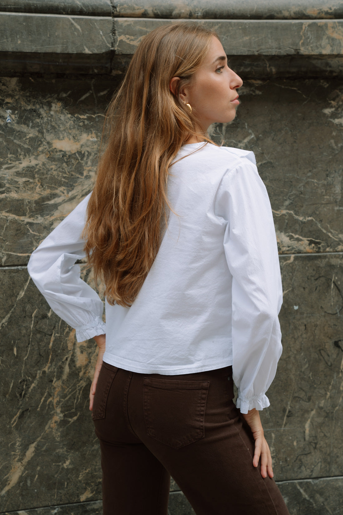 Camisa VIOLETT blanca