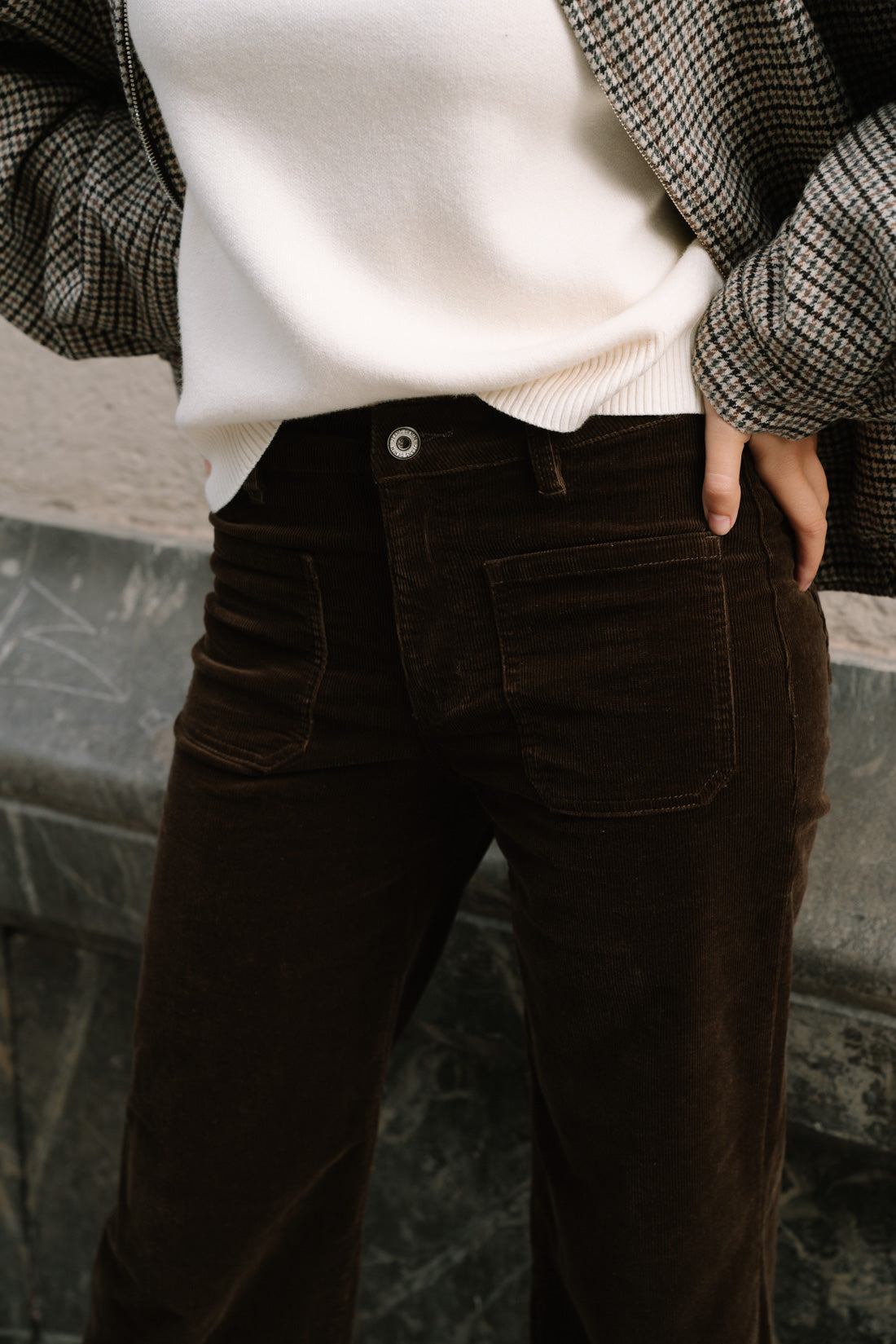 Pantalon FORY micropana choco