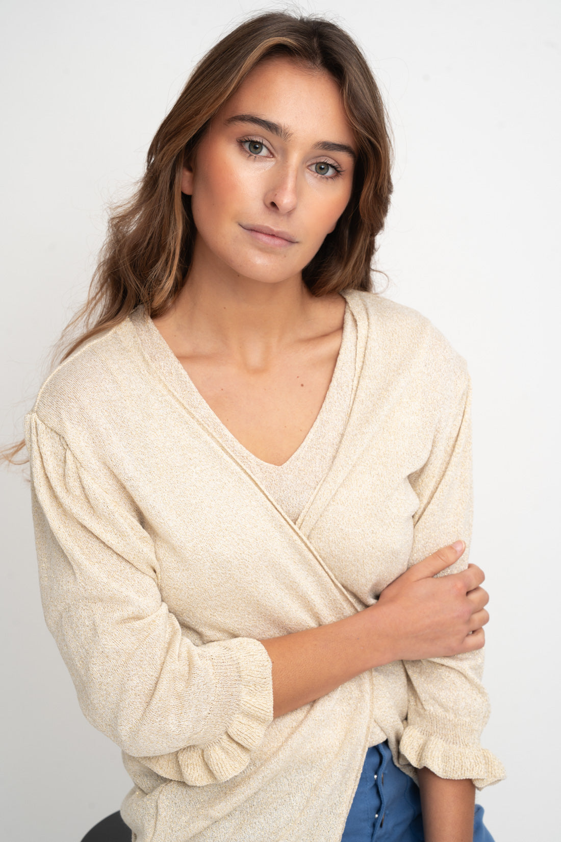 Chaqueta SET punto dorado