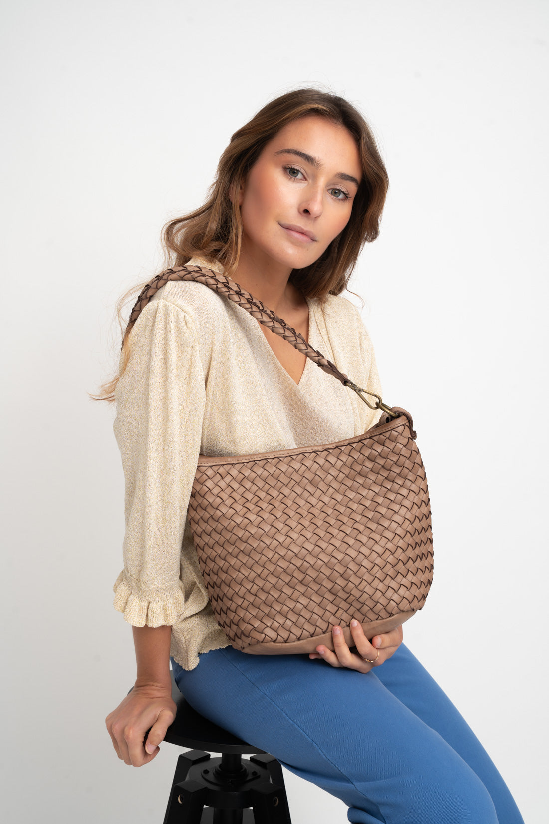 BOLSO PIEL HOGAN Beige
