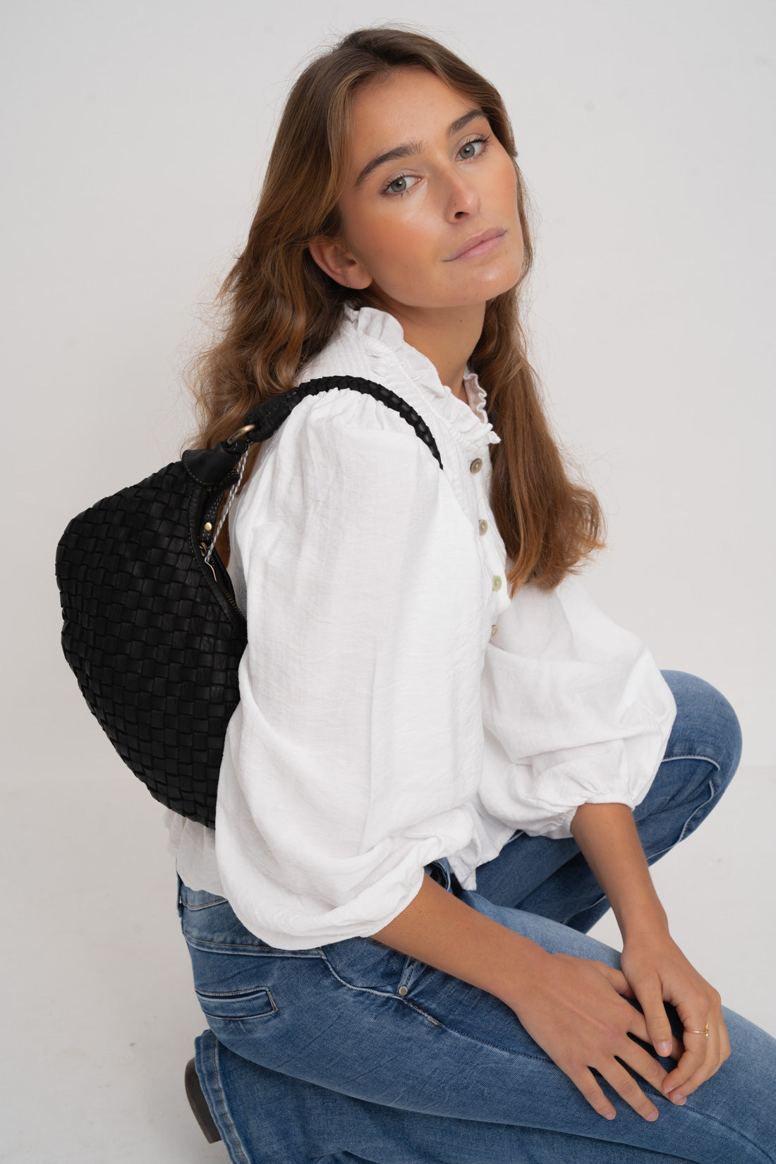 Blusa BINKY blanca manga larga