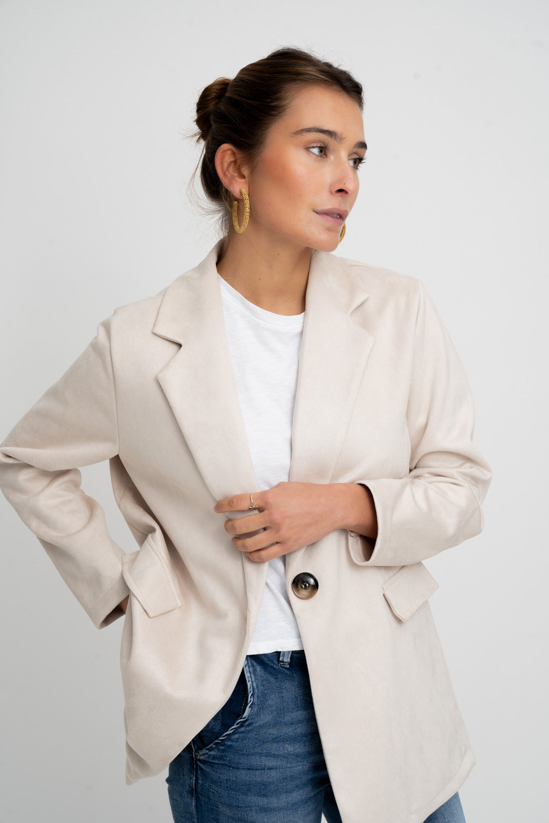 Blazer HAMTON antelina beige