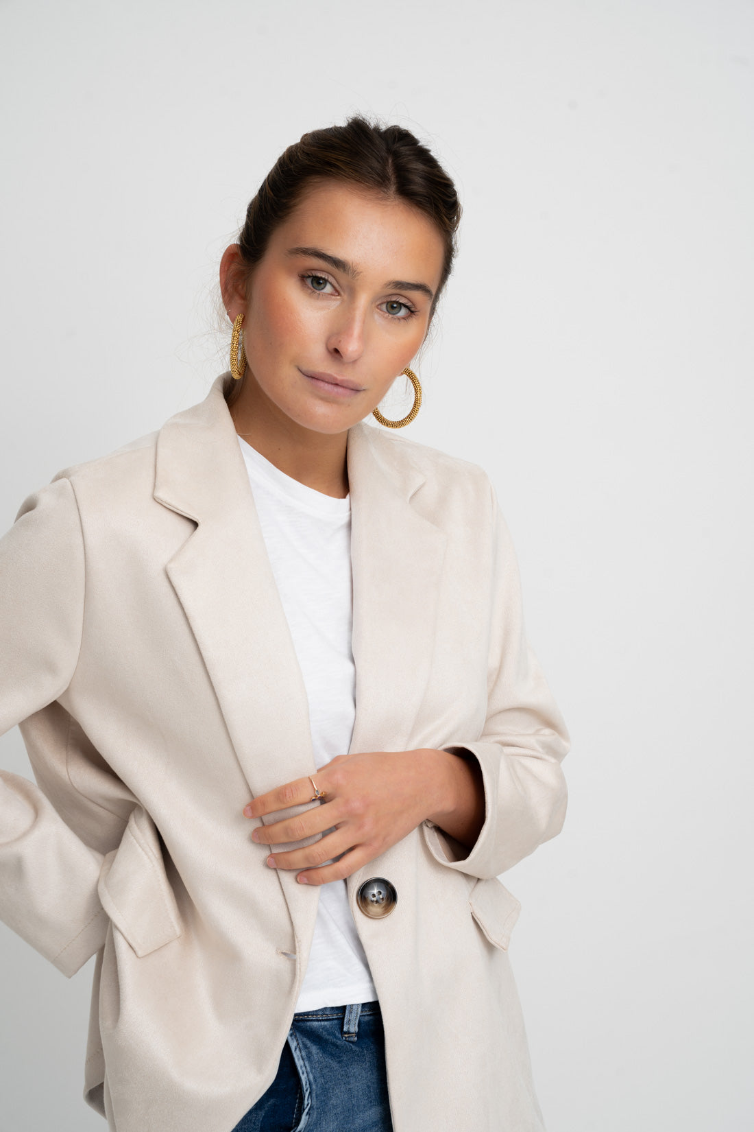 Blazer HAMTON antelina beige