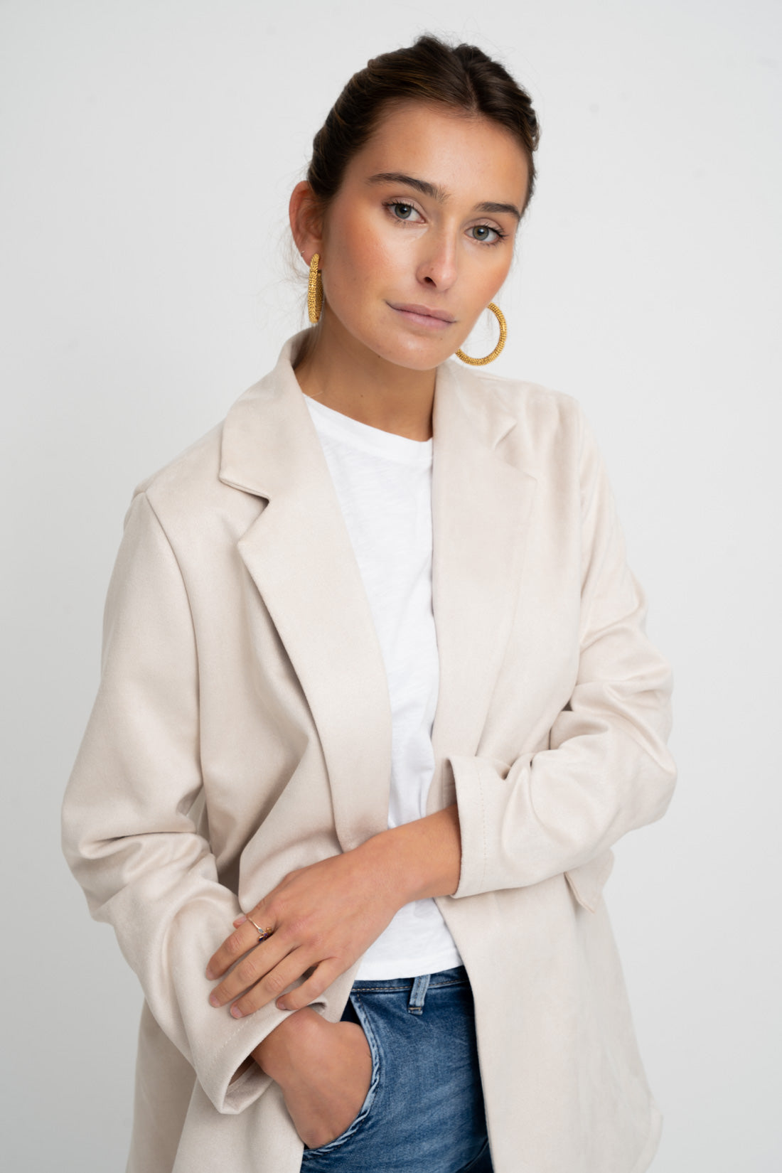 Blazer HAMTON antelina beige