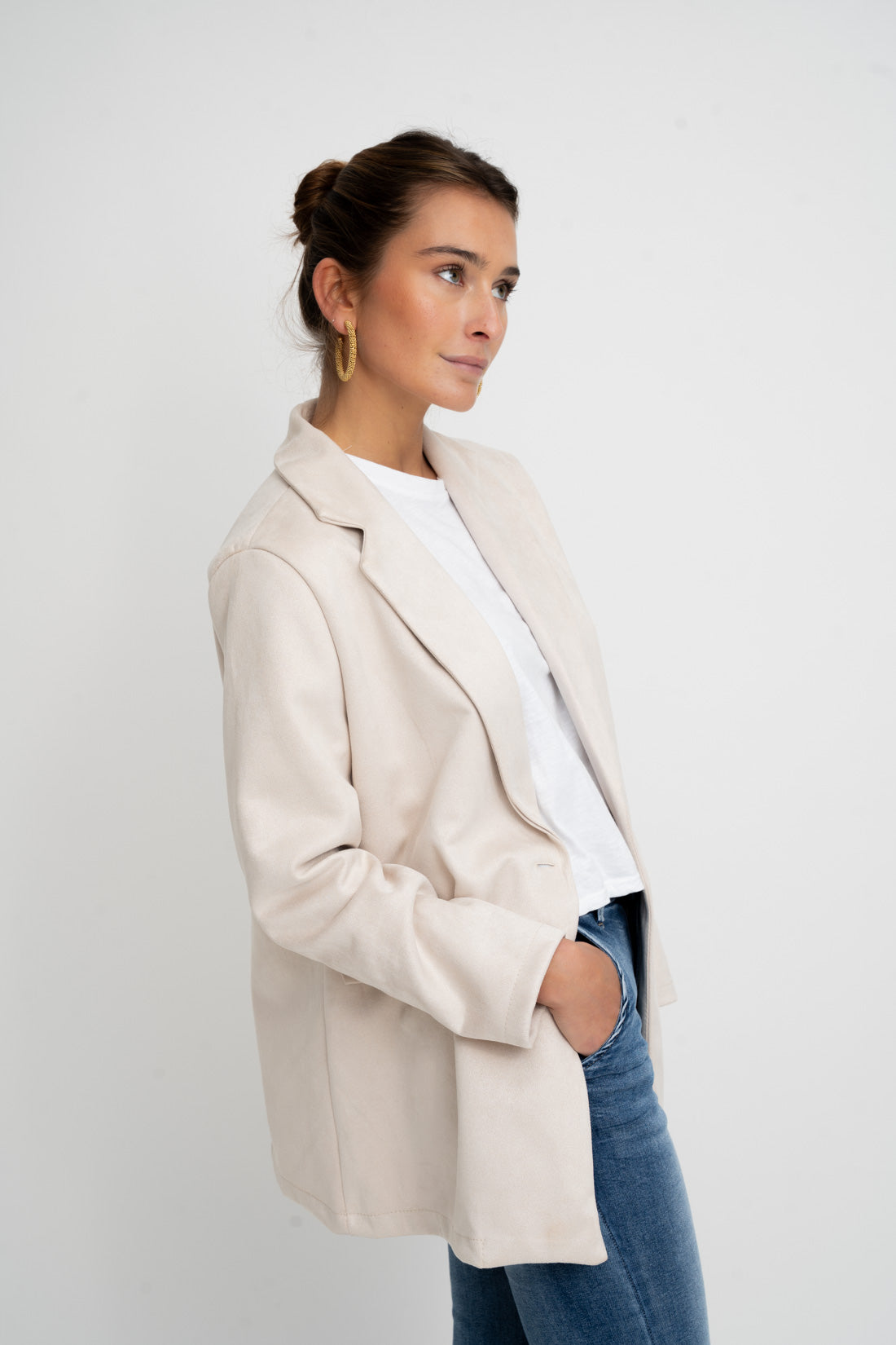 Blazer HAMTON antelina beige