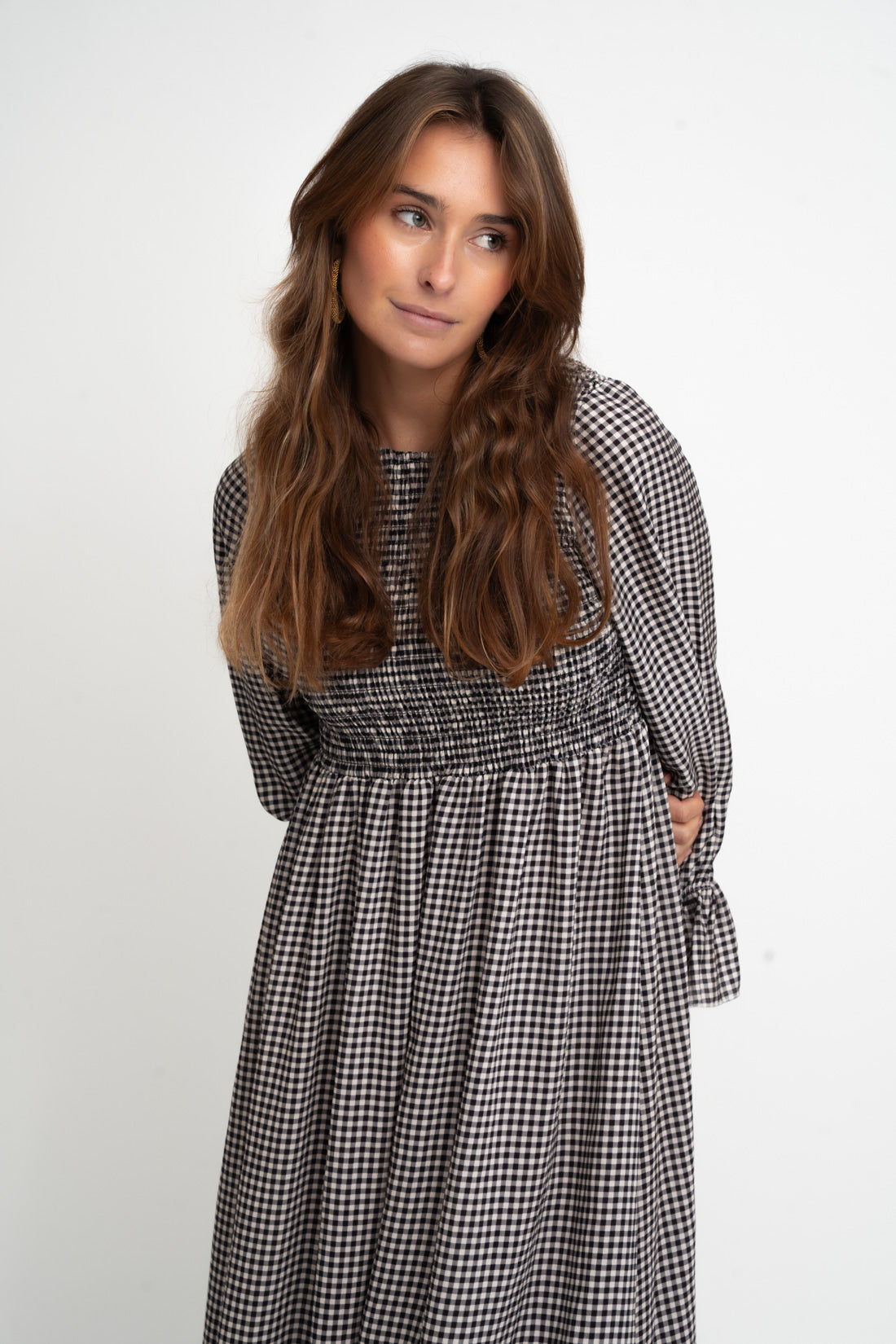 Vestido VICHY negro