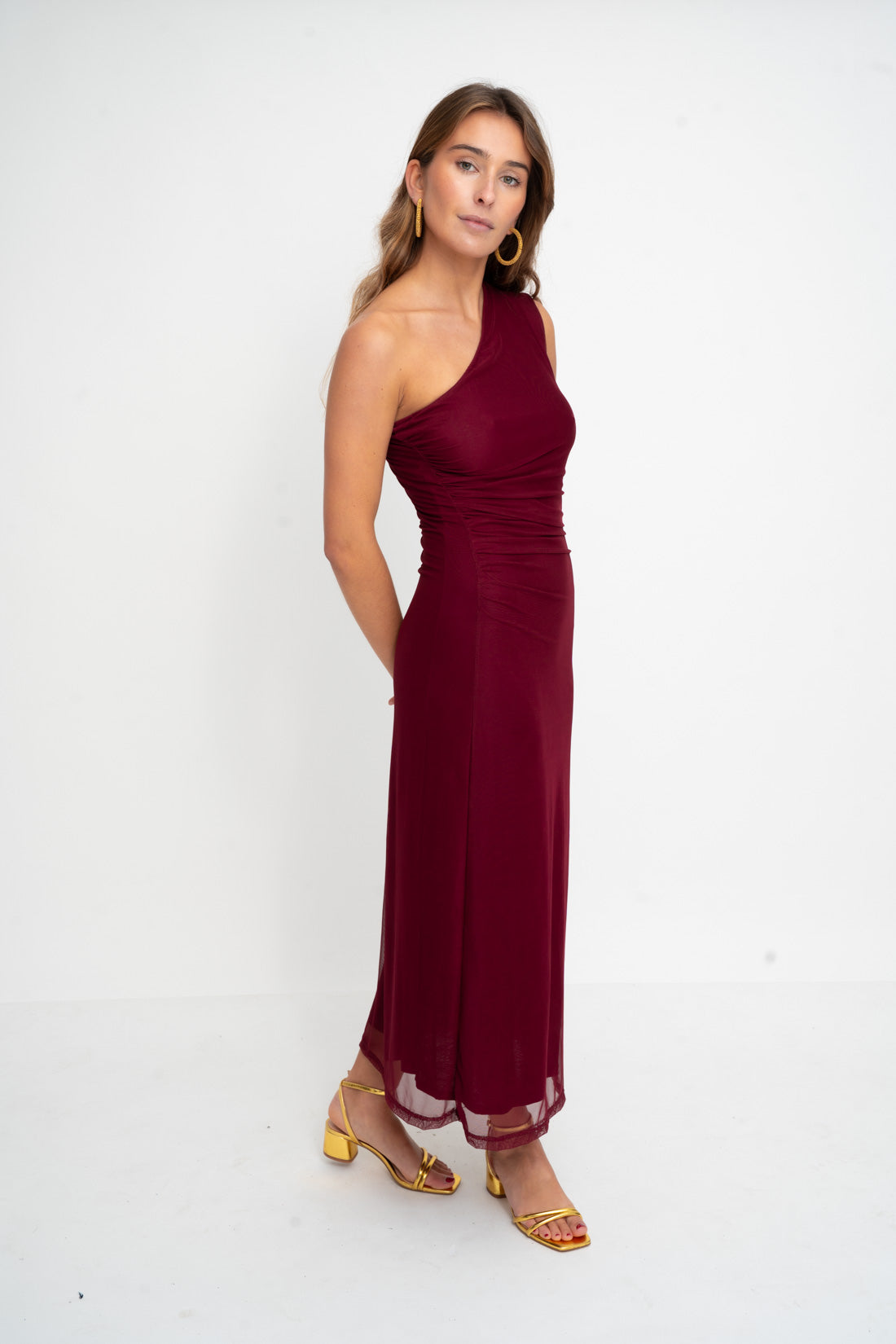 Vestido ONE burdeos