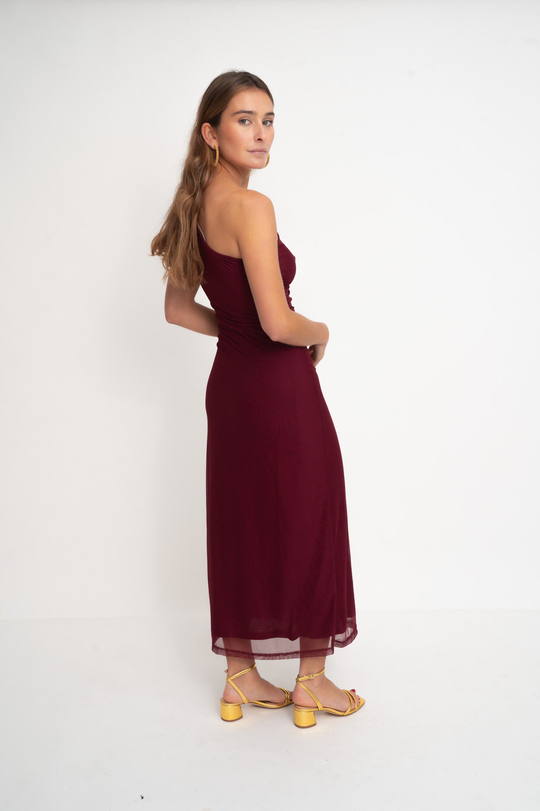 Vestido ONE burdeos