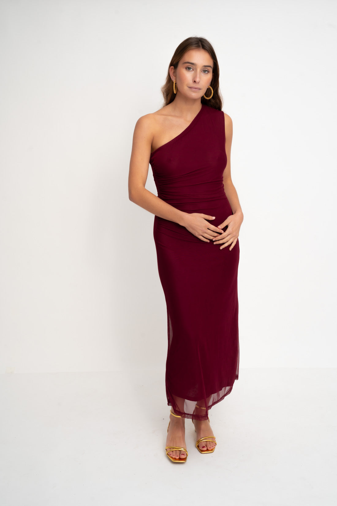 Vestido ONE burdeos