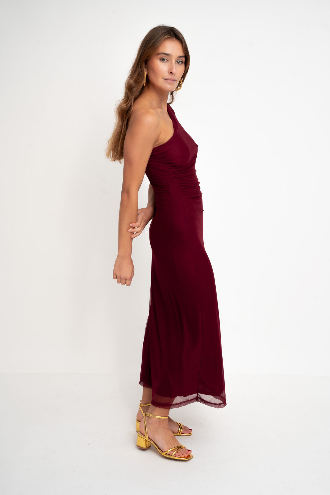 Vestido ONE burdeos