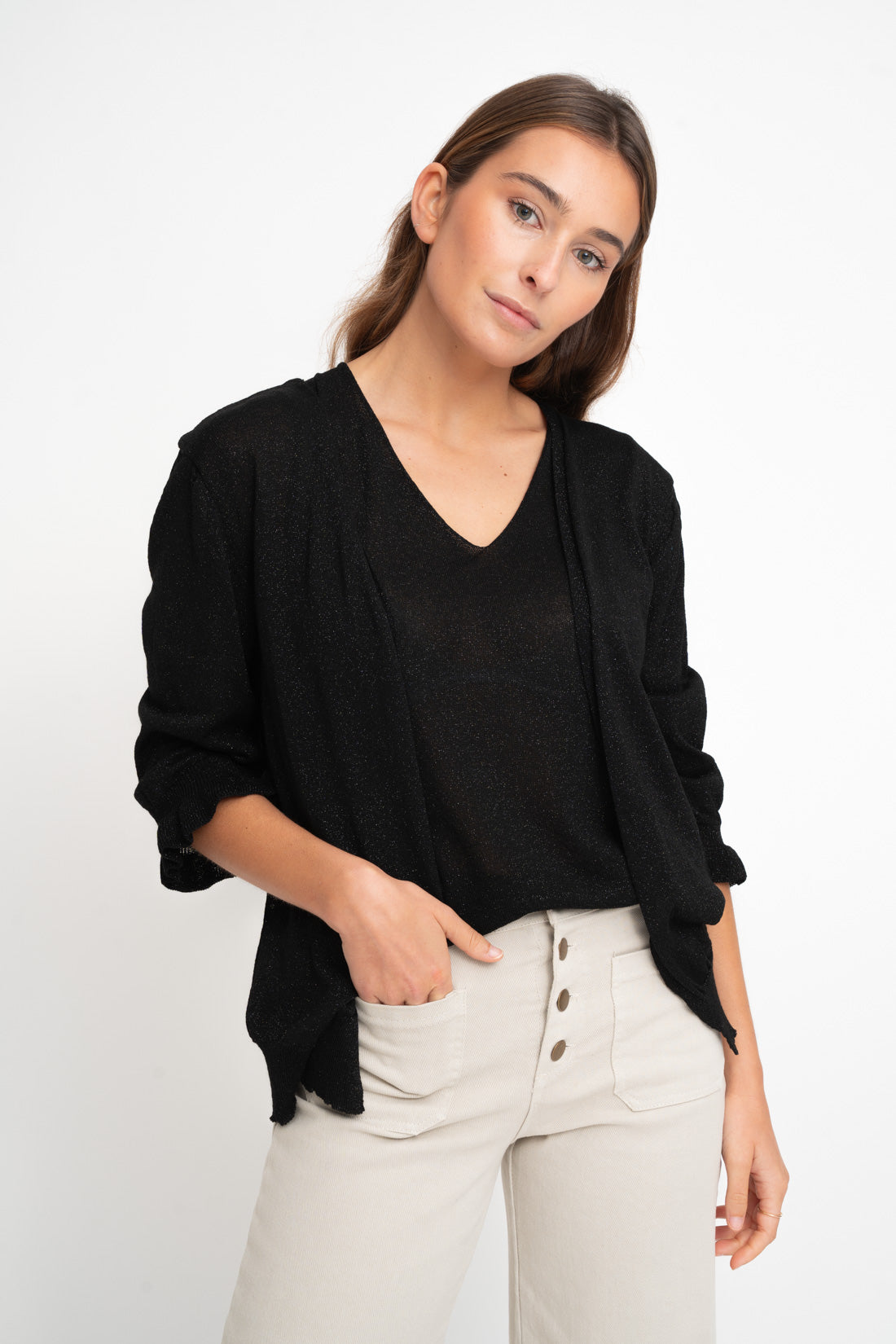 Chaqueta SET punto negro