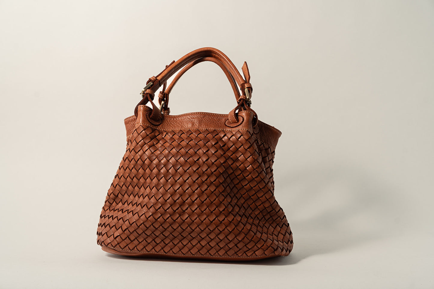 BOLSO PIEL BRADD Cognac