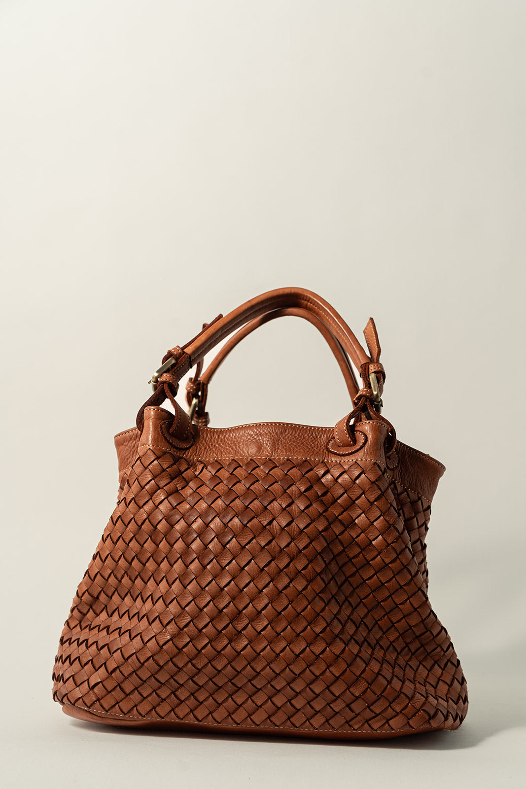 BOLSO PIEL BRADD Cognac