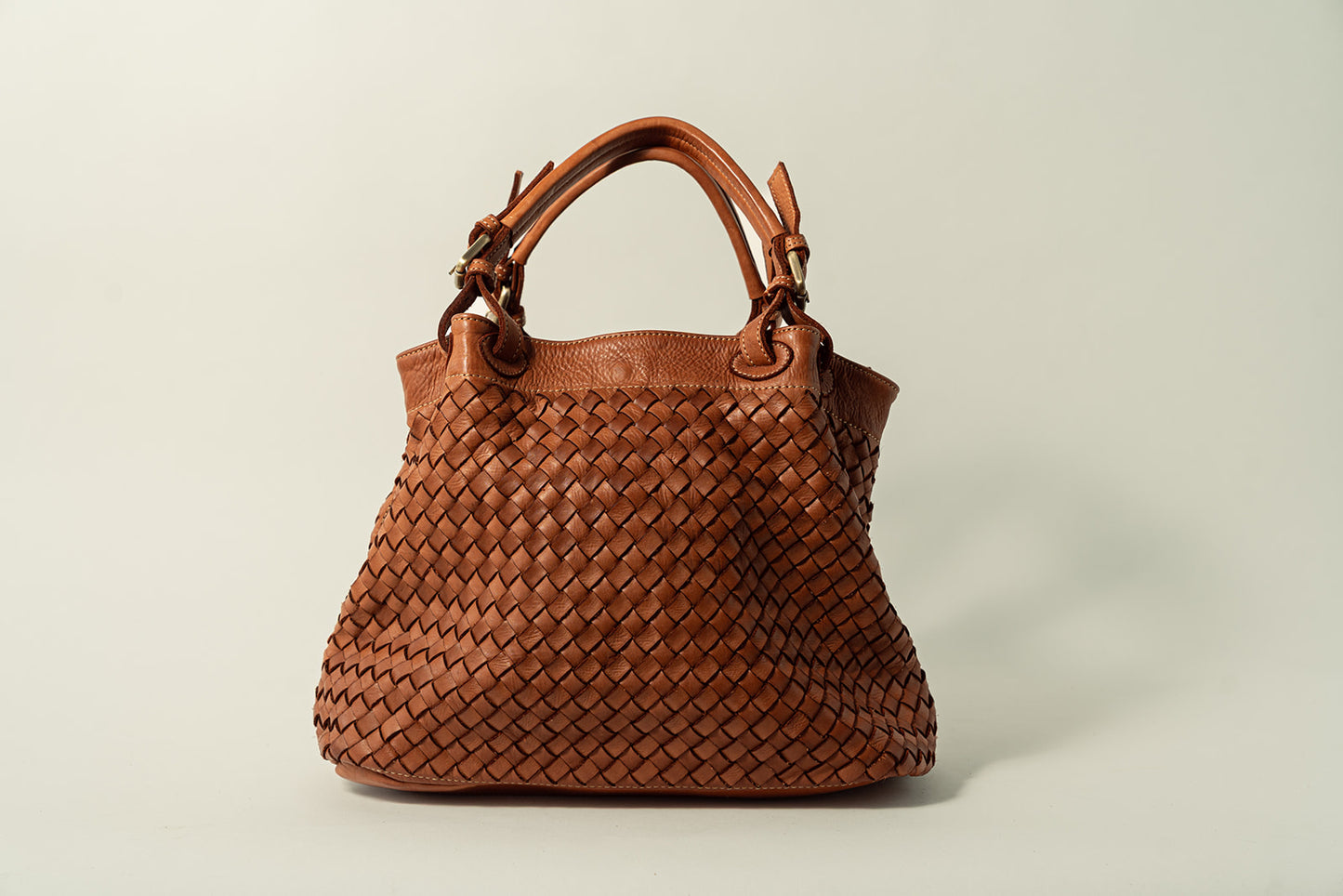 BOLSO PIEL BRADD Cognac