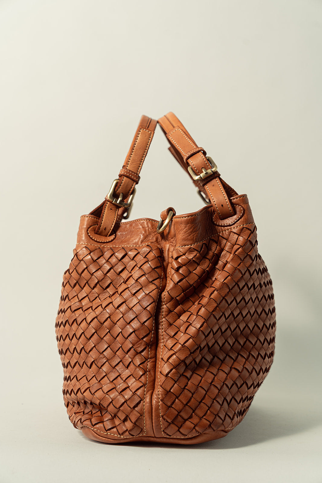 BOLSO PIEL BRADD Cognac