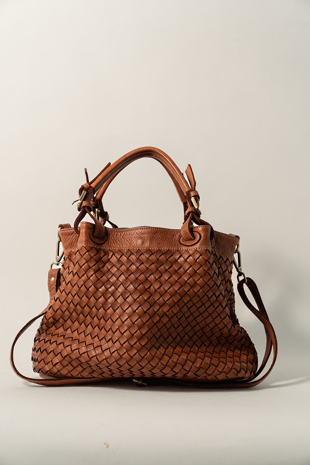 BOLSO PIEL BRADD Cognac