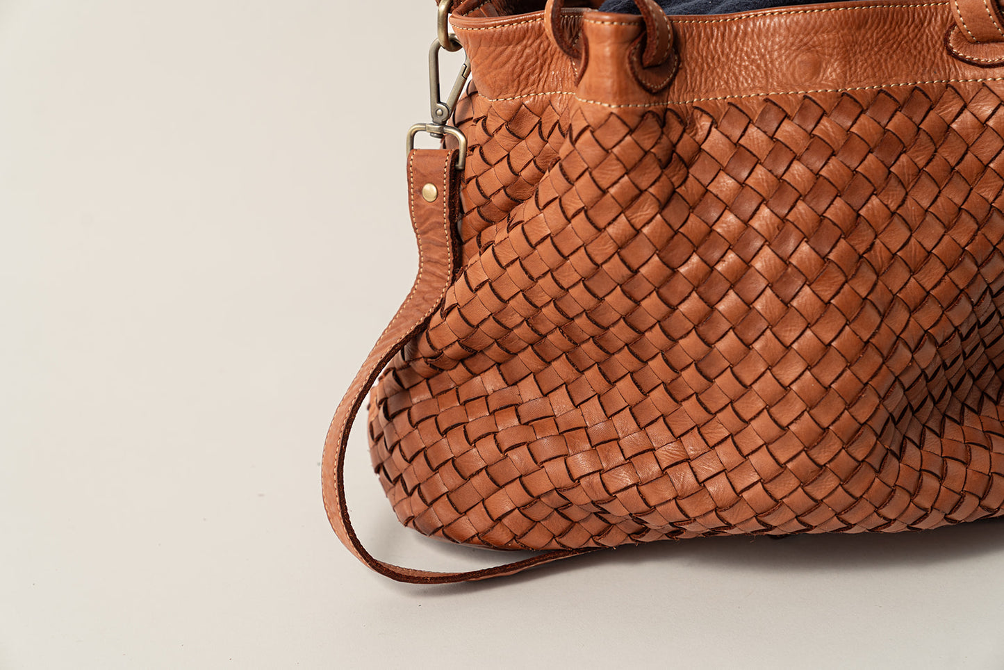 BOLSO PIEL BRADD Cognac