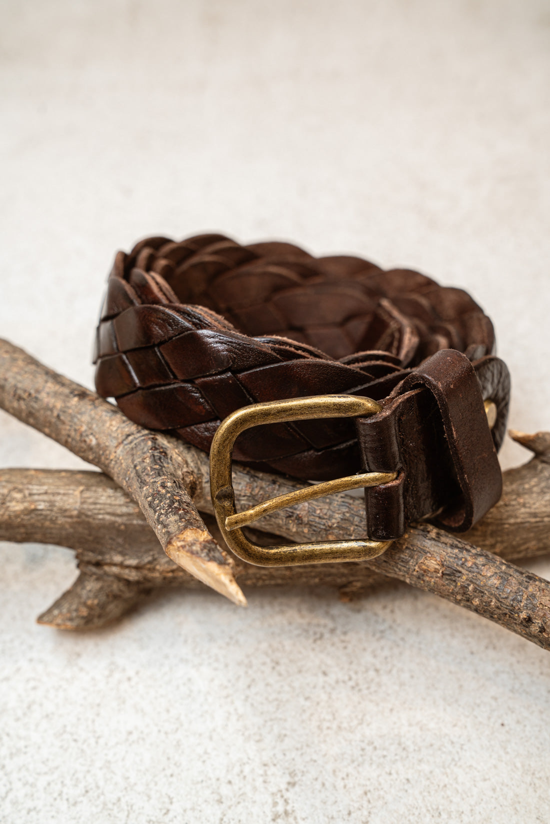 Cinturón trenzado choco