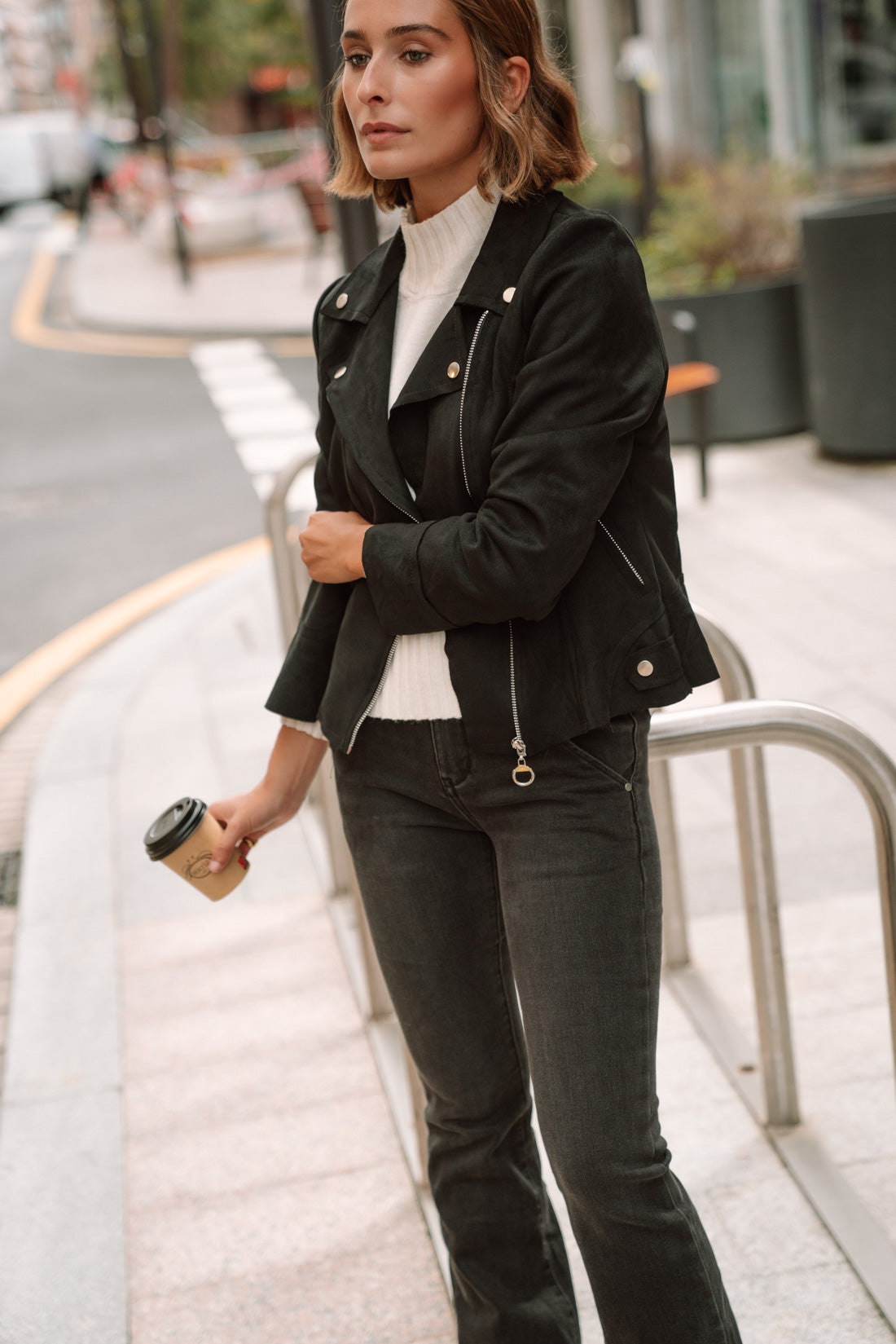 Chaqueta BIKER negra