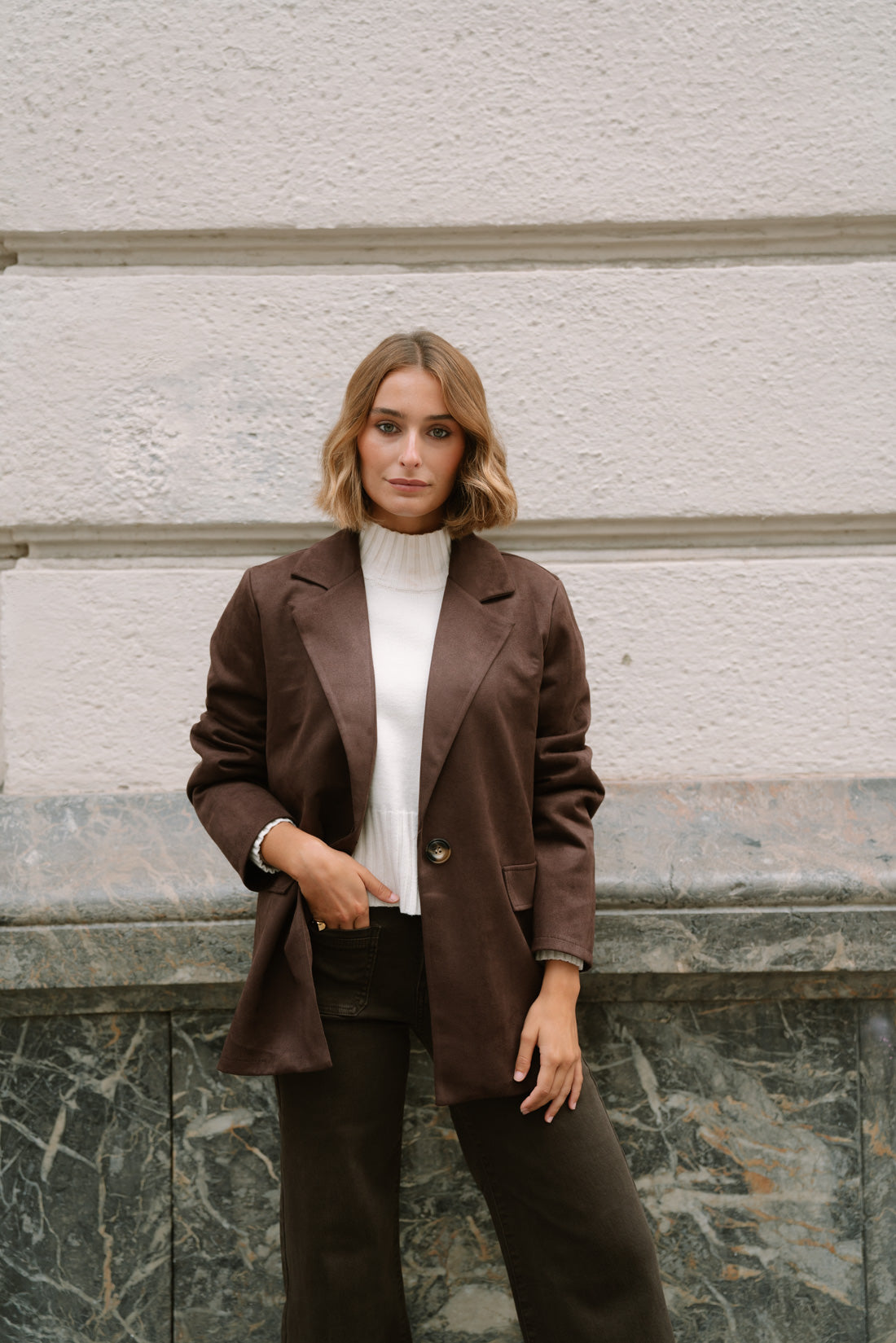 Blazer HAMPTON antelina choco
