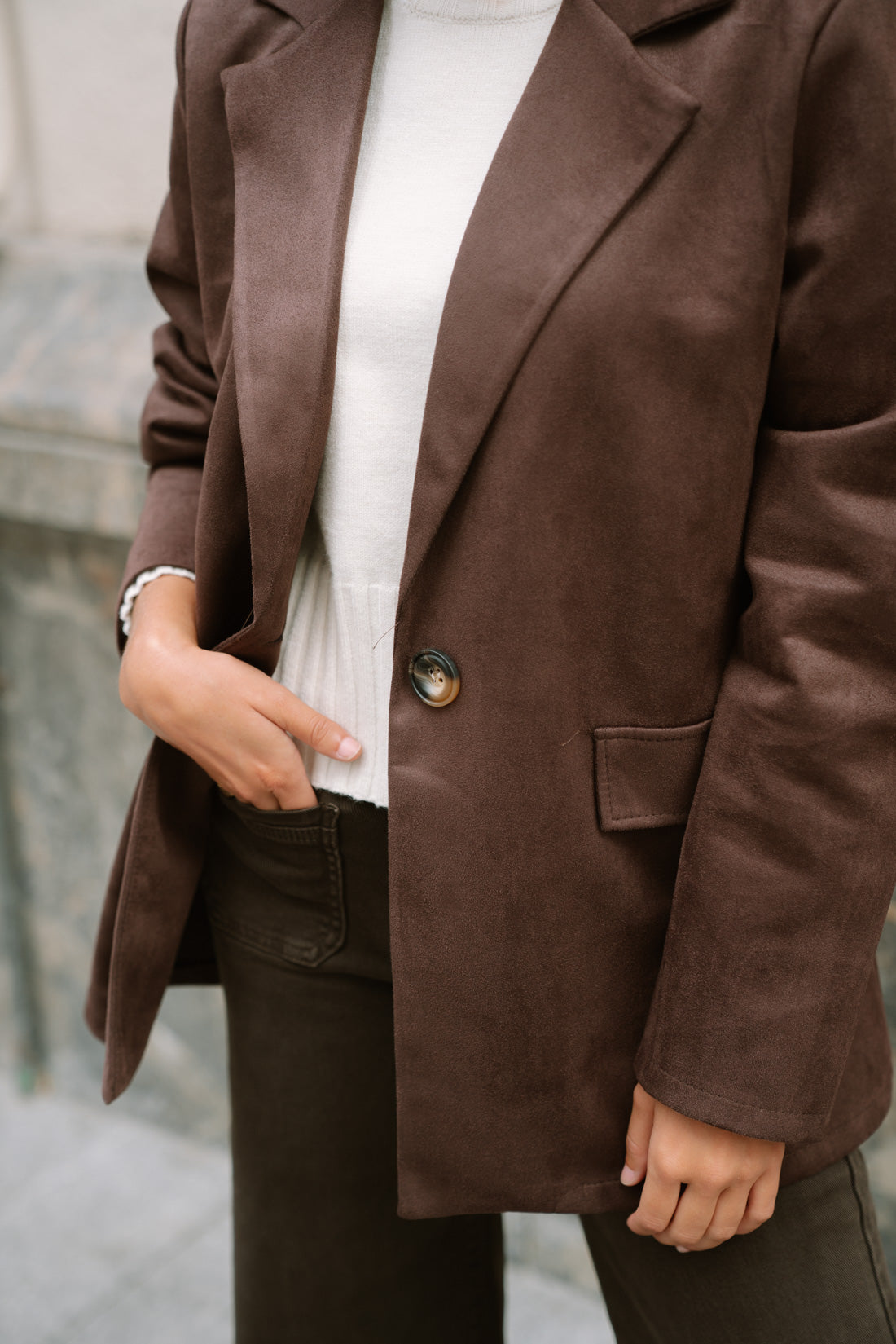 Blazer HAMPTON antelina choco