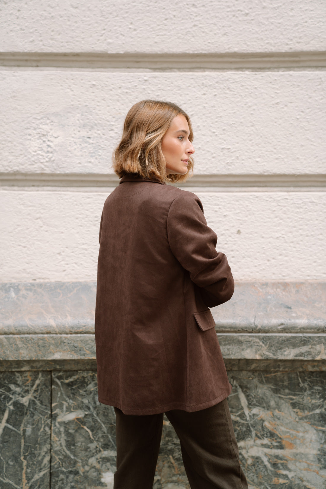 Blazer HAMPTON antelina choco