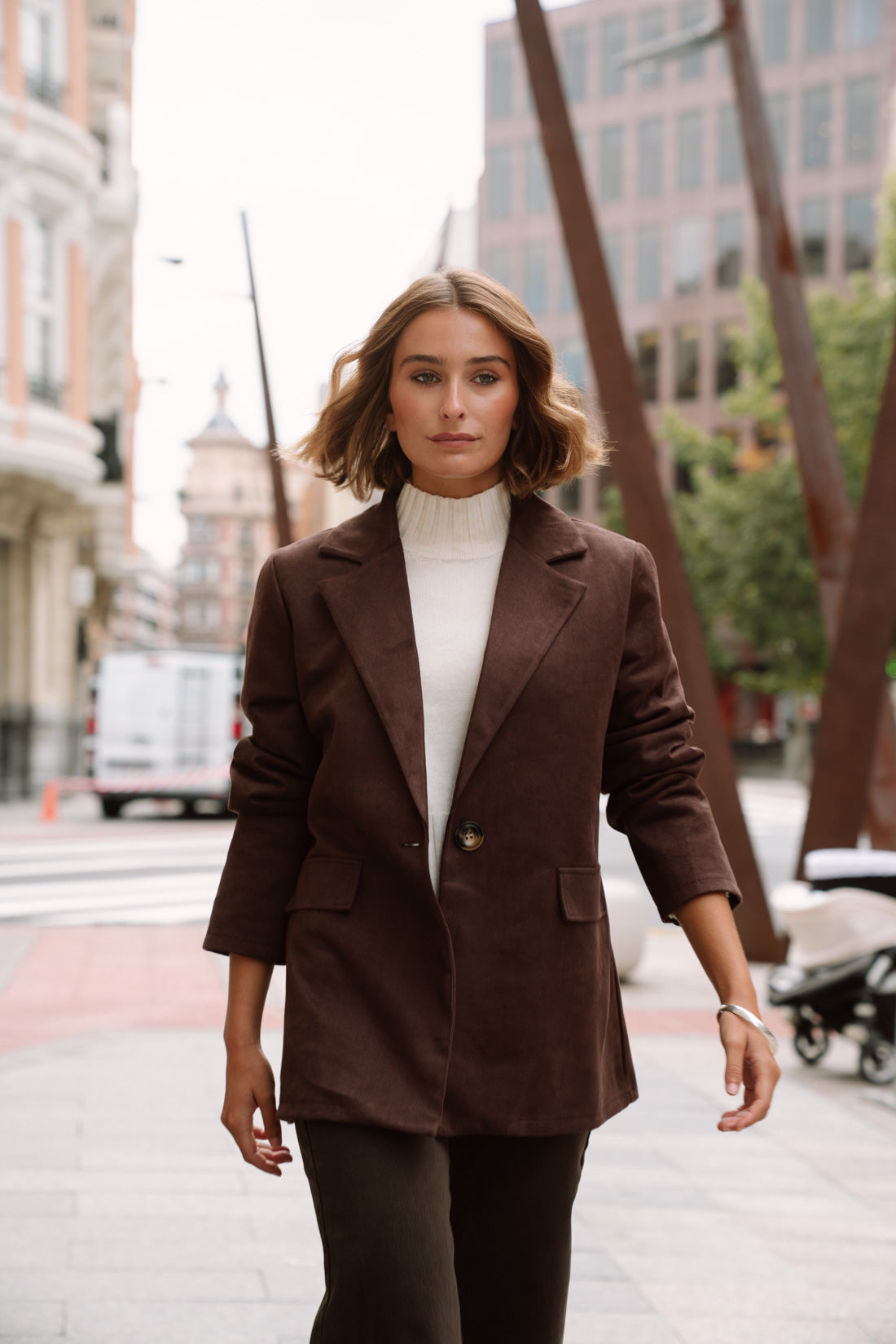 Blazer HAMPTON antelina choco