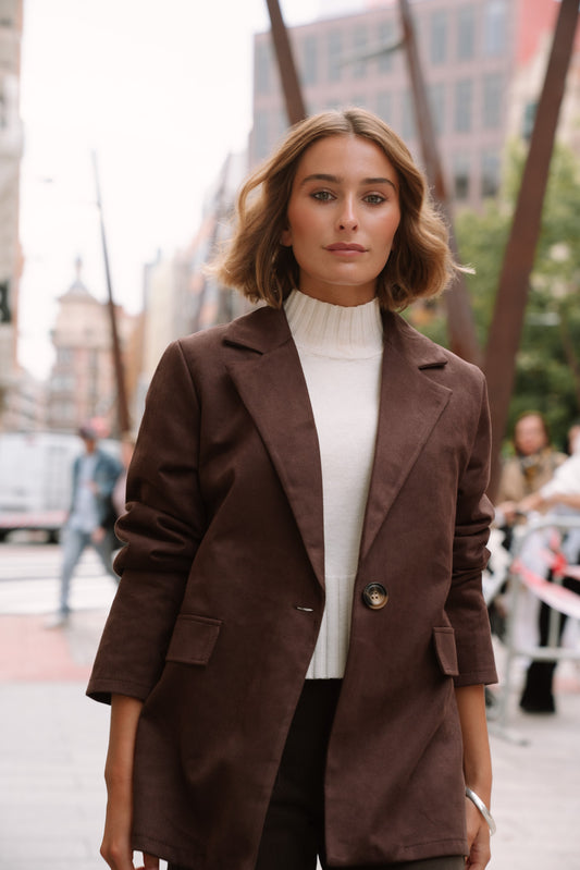 Blazer HAMPTON antelina choco