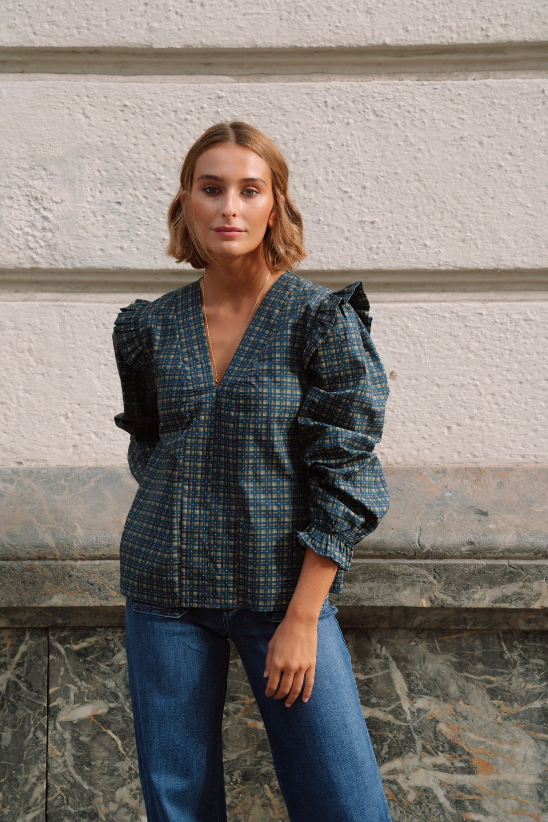 Blusa SCARLET tartán