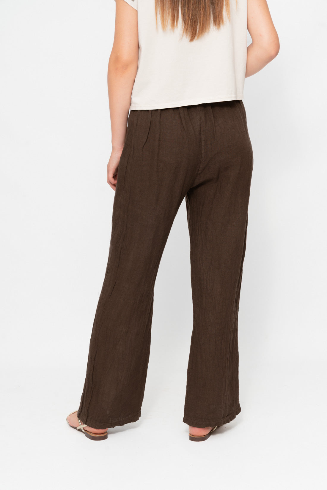 Pant LAUN bolsillos choco