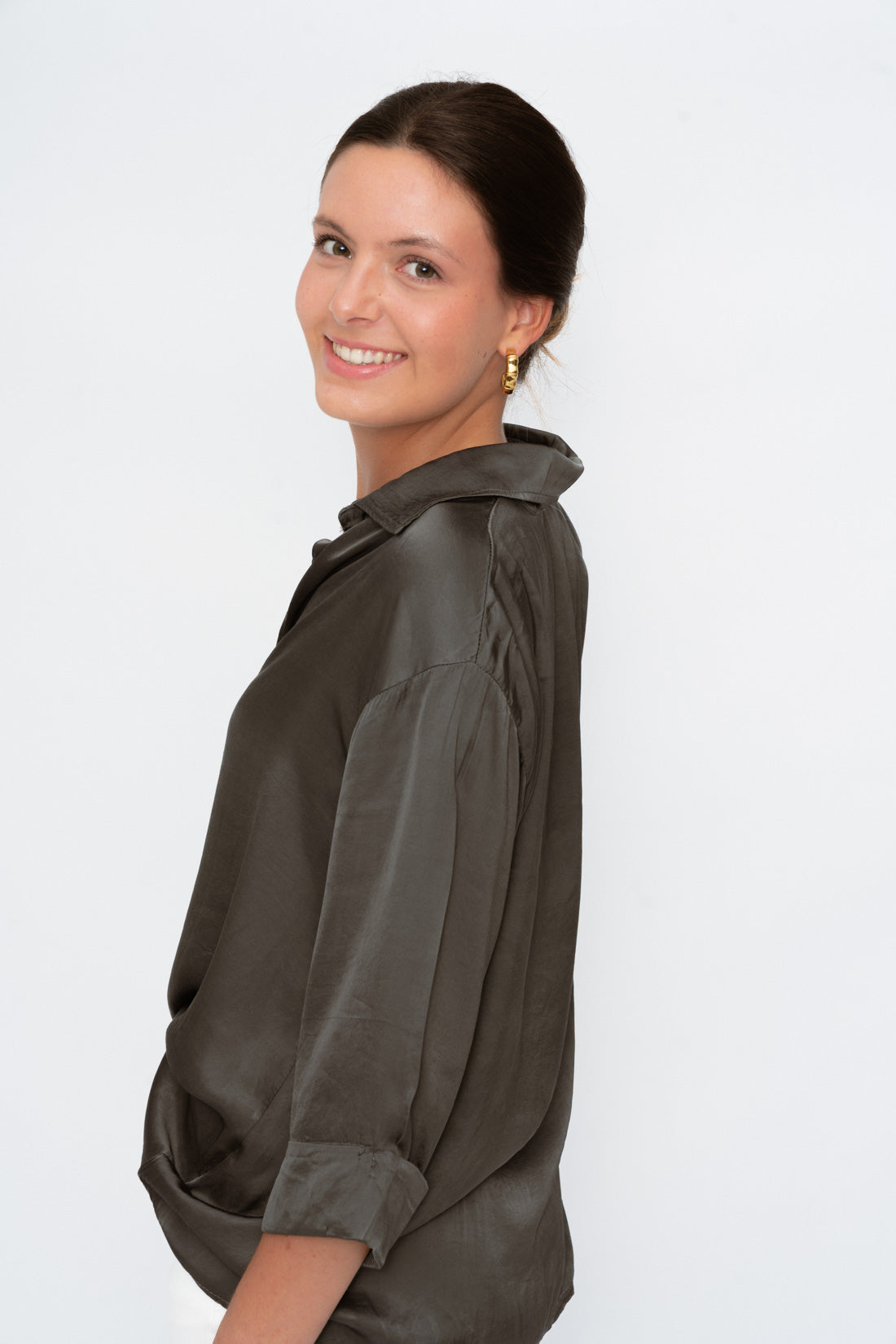 Blusa ROSSER raso gris