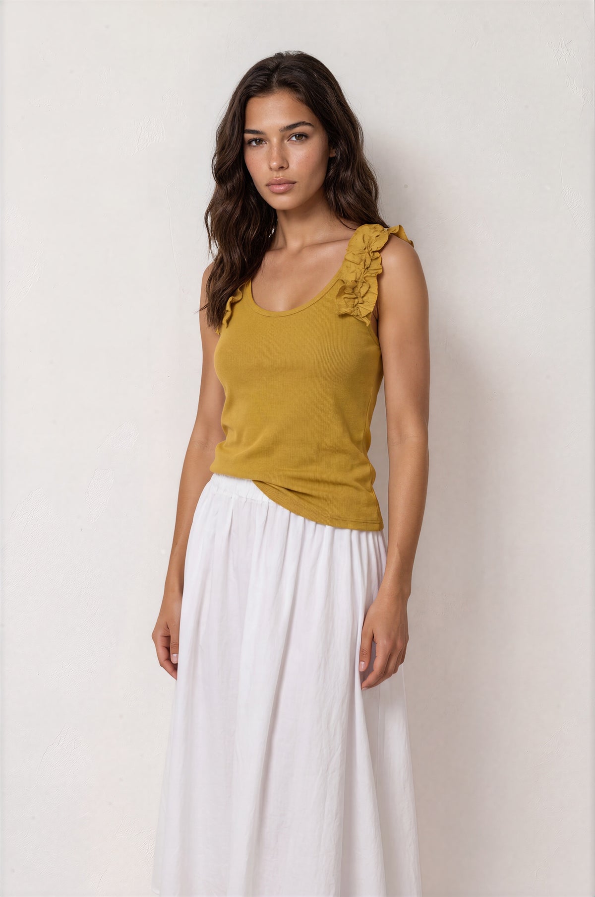 Camiseta ROLLY-VOL mostaza
