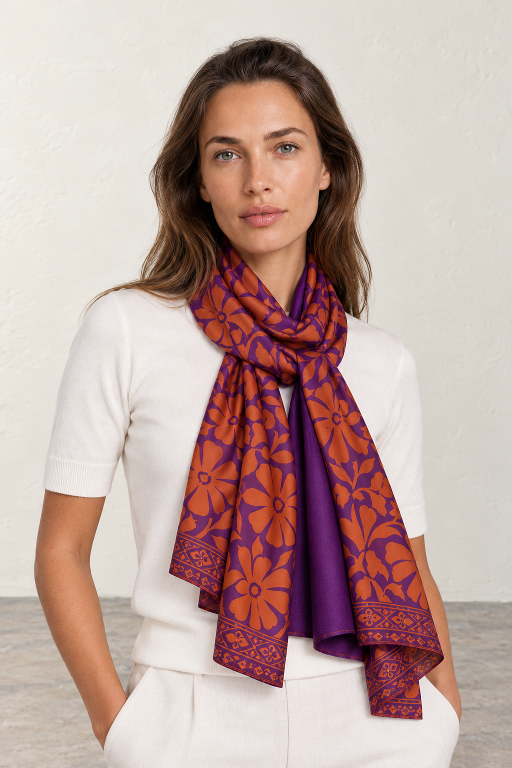 Foulard ASK 321CDA berenjena
