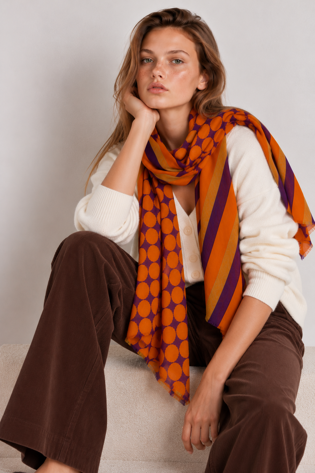 Foulard DOTS 79F teja